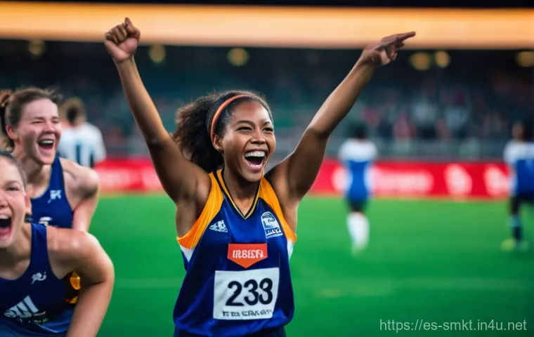 스포츠마케팅 직무에서의 커뮤니케이션 향상 방법 - **Prompt:** A dynamic, emotionally charged, high-definition photograph of a young, diverse group of ...