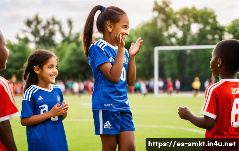 스포츠마케팅 직무에서의 커뮤니케이션 스킬 - **Prompt 1: The Magic of Connecting – Empathy in Sports Community**
"A vibrant, heartwarming sce...