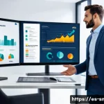 스포츠마케팅 연봉 협상에서 중요한 요소 - A professional sports marketing manager confidently presenting a detailed portfolio in a modern offi...