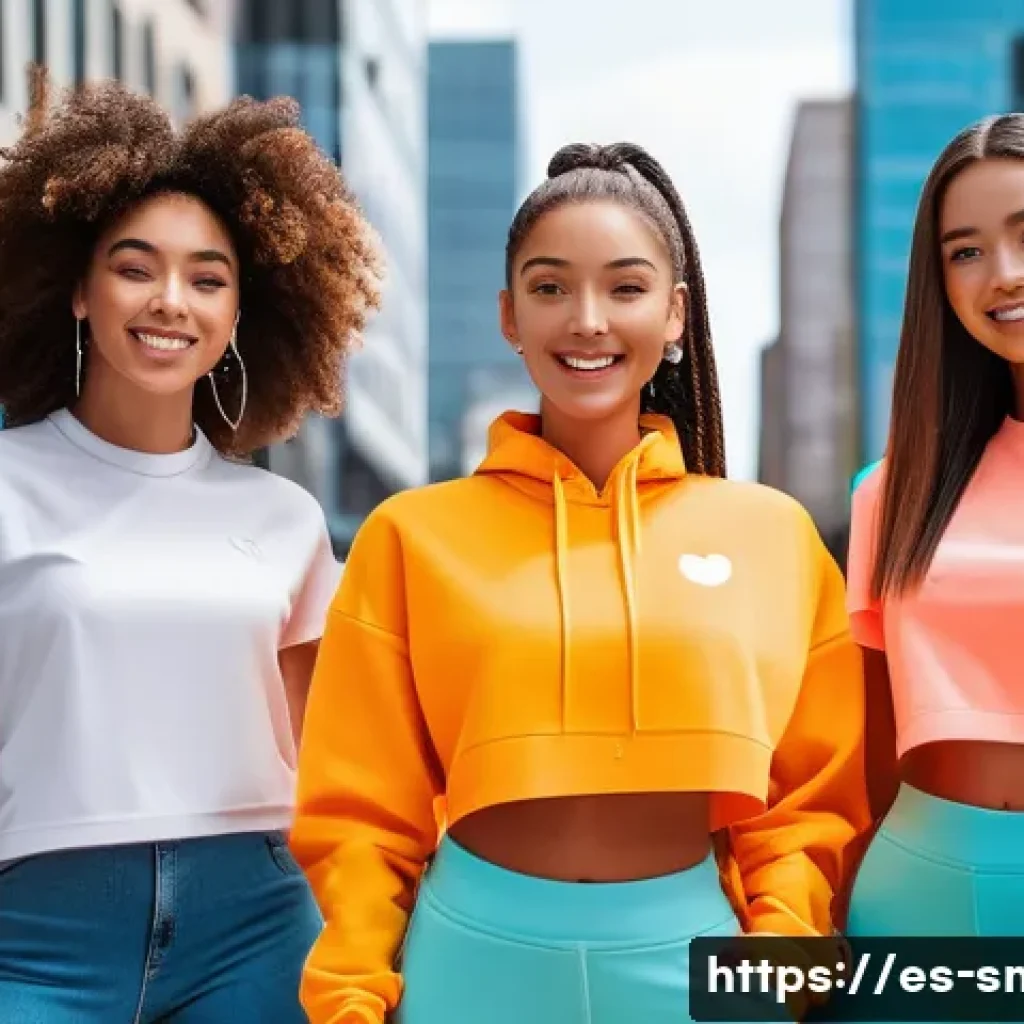 스포츠마케팅 실무 사례 연구 - A vibrant digital marketing scene featuring a diverse group of young adults engaging with sports con...