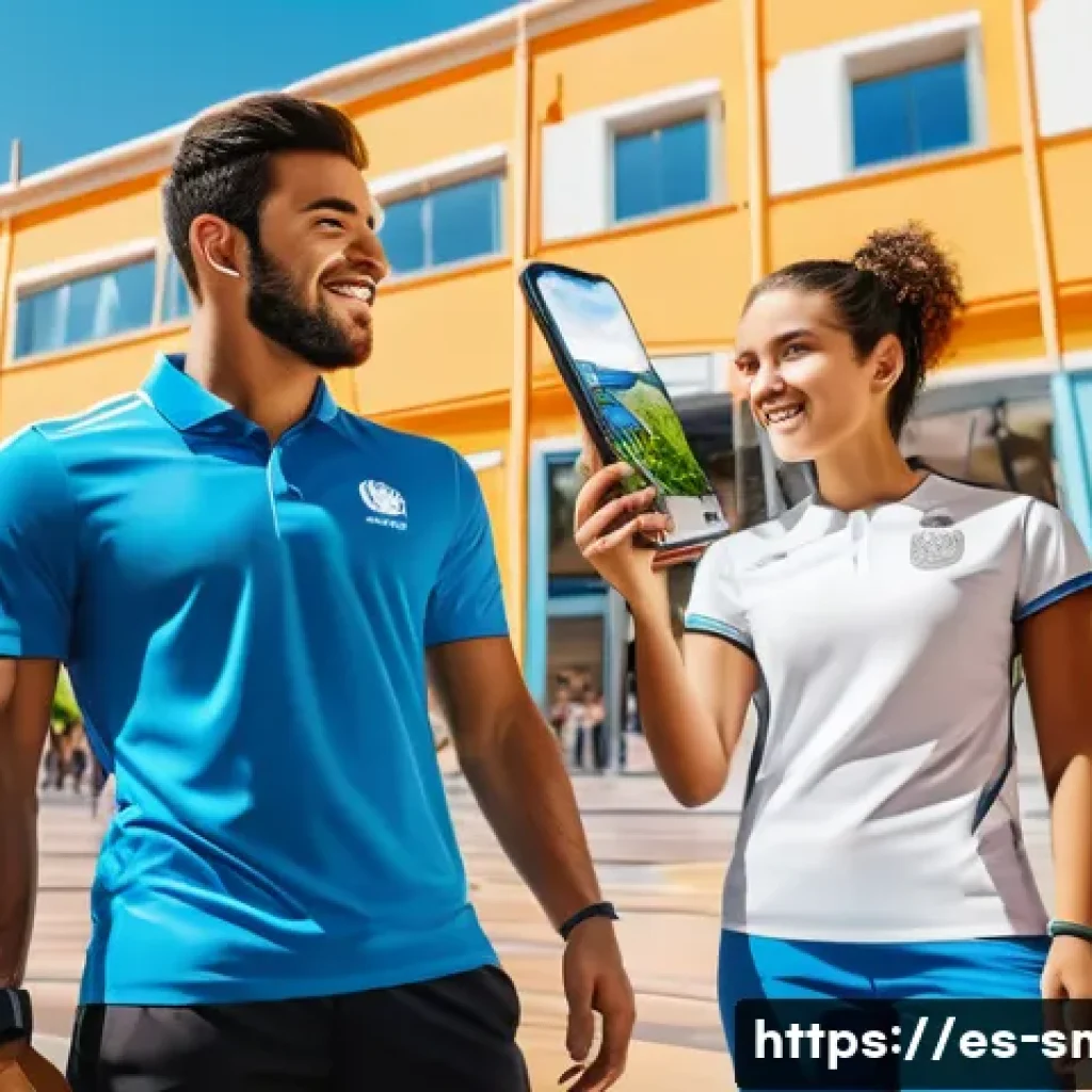 스포츠마케팅 전문가로서의 전문성 강화 계획 - A vibrant digital marketing campaign scene targeting young Spanish sports fans: a diverse group of t...