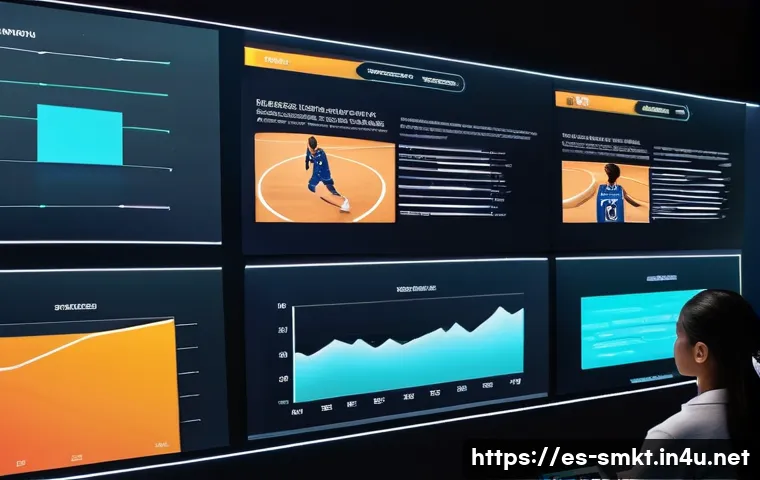 스포츠마케팅 관련 동영상 콘텐츠 제작 - A vibrant and dynamic sports video production studio scene focused on creating personalized basketba...